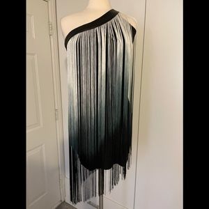 TART- fringe one shoulder dress size medium
